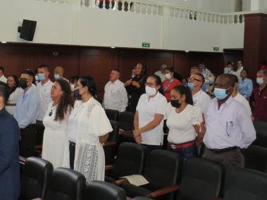 Víctimas llegaron a la Asamblea del Valle.