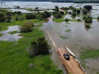 El invierno mantiene crecidos los niveles del río Magdalena.