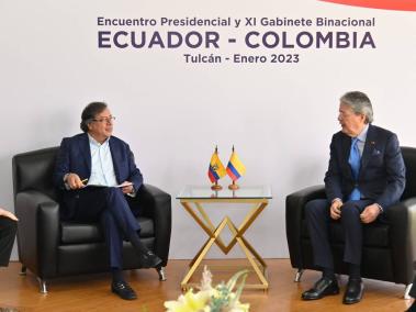 Los presidentes Guillermo Lasso y Gustavo Petro