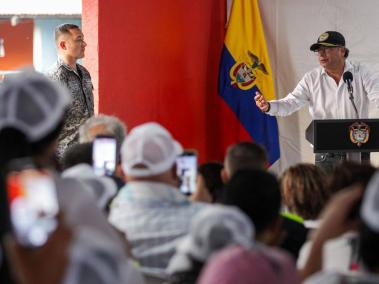 El presidente Gustavo Petro en Mesetas, Meta.