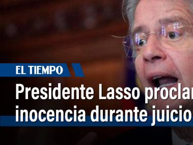 El impopular presidente de Ecuador, Guillermo Lasso, proclamó su "total, evidente e incuestionable" inocencia el martes ante el Congreso, en el que la mayoría opositora de izquierda pretende destituirlo en un juicio político por presunta corrupción.