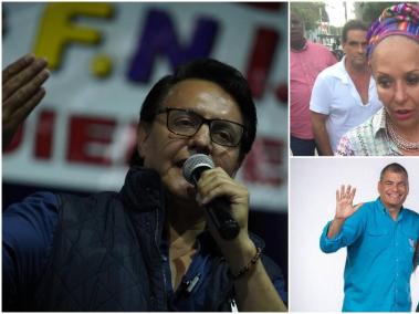 Fernando Villavicencio, Rafael Correa, Raisa Vulgarín, Álex Saab y Piedad Córdoba.