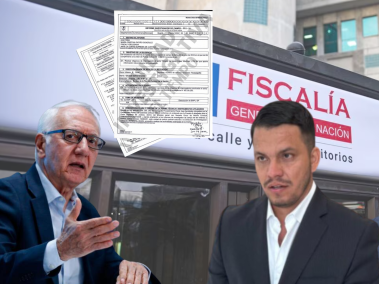 El ministro de salud Guillermo Alfonso Jaramillo, y las excabezas de la UNGRD, Sneyder Pinilla y Olmedo López.