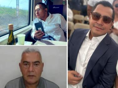 César Augusto Valencia Mosquera, señalado emisario de 'Papá Pitufo'. Arriba: Jorge Arturo Lemus, director de la DNI.