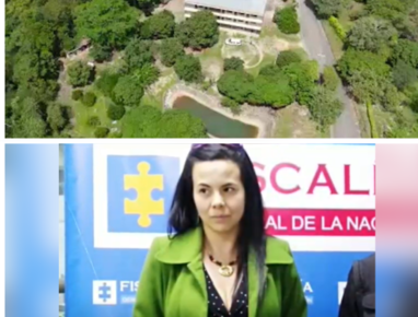 El exmagistrado Carlos Alberto Bautista y su expareja Kelly Andrea Eslava.