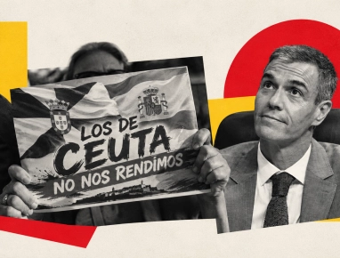 Collage Pedro Sánchez Ceuta Melilla España Migración Marruecos