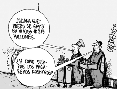 Detrimento patrimonial - Caricatura de Guerreros