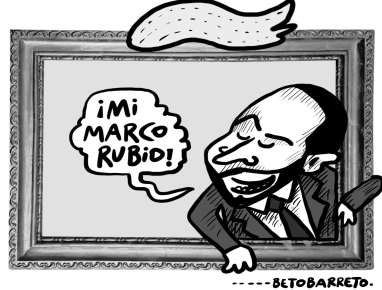 Enmarcándose - Caricatura de Beto Barreto