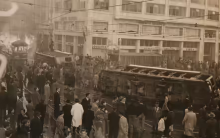 Esquina de la avenida Jiménez con carrera Séptima en el Bogotazo