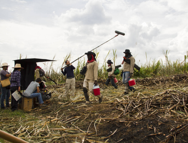 Rodaje de La tierra y la sombra
