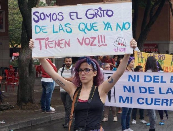 Una de las marchas contra la violencia hacia las mujeres.