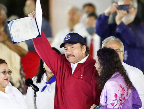 Ceremonia de posesión de Daniel Ortega.