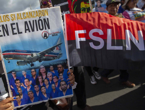 Sandinistas celebran la expulsión de 222 nicaragüenses de su país