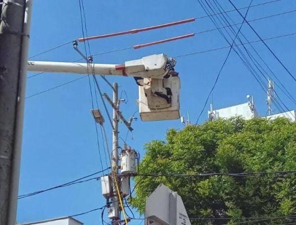 La empresa Air-e continuará con los trabajos este domingo.