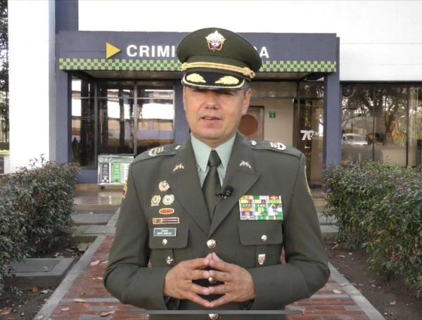 Coronel Edwin Masleider Urrego Pedraza, director de Investigación Criminal e Interpol (e).