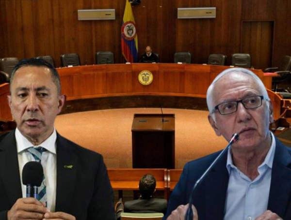 Ricardo Roa, presidente de Ecopetrol, y Guillermo Alfonso Jaramillo, Ministro de Salud.