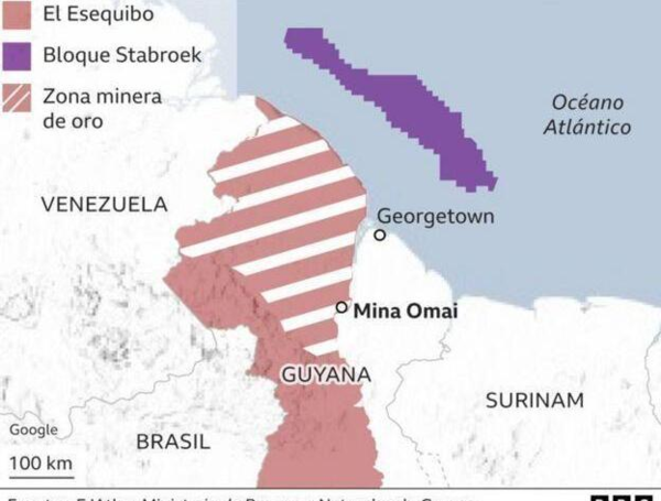 En El Esequibo se han encontrado yacimientos de petróleo y de minerales muy valiosos.