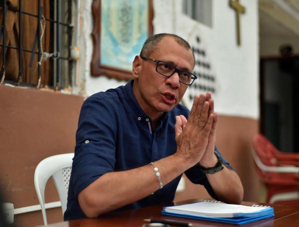 Jorge Glas, exvicepresidente de Ecuador.