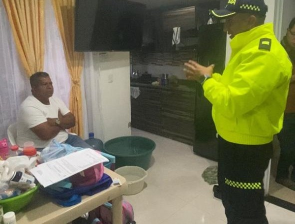 Momento de la captura de alias el Diablo.