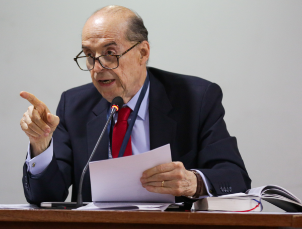 Bogotá 18 de Junio 2024. 
El ex canciller Álvaro Leyva , en declaración libre en la Procuraduría General por el caso de Pasaportes.
