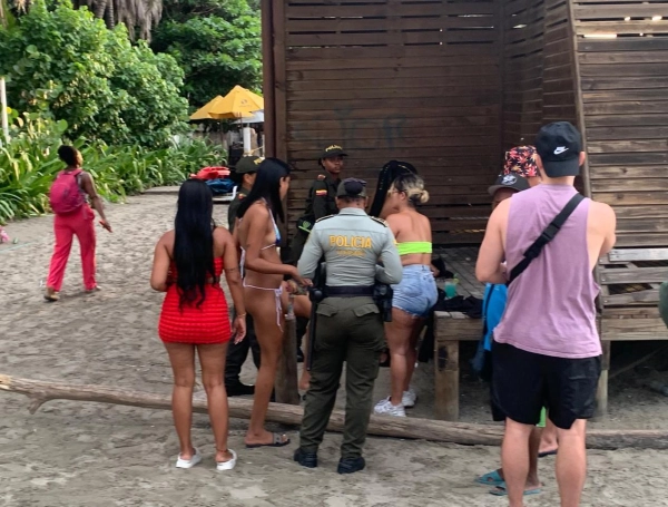 Operativos contra la prostitución en playas de Bocagrande