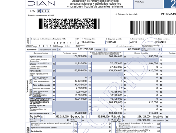 ¿Qué aparece en la declaración de renta del director de la Dian ...
