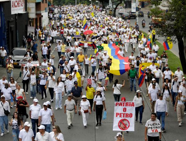Así culminaron las marchas en contra del Gobierno Gustavo Petro en Colombia