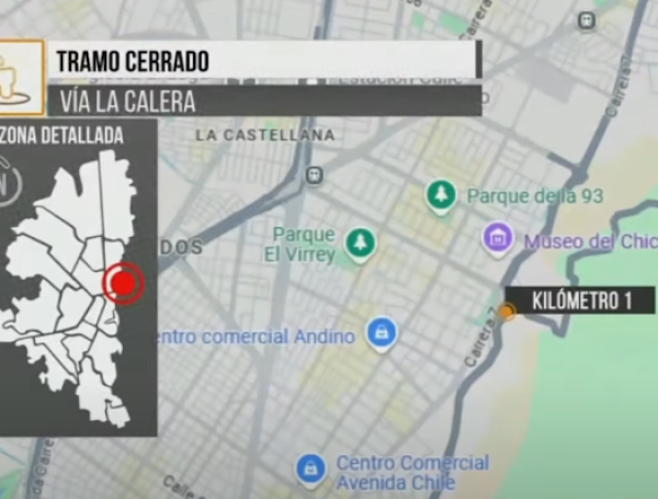 Anuncian el cierre parcial de uno de los carriles en la vía a La Calera ...