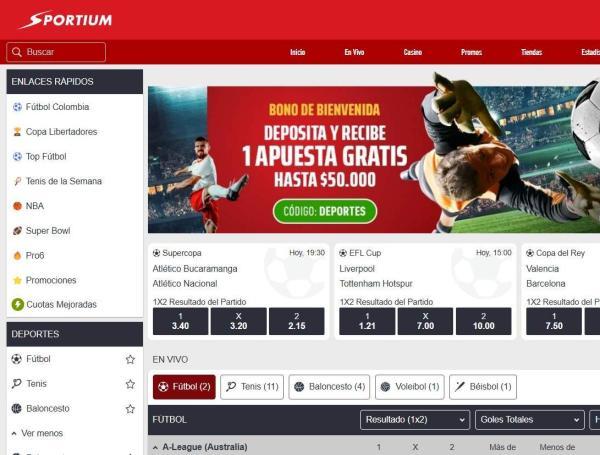 Apuestas deportivas en Sportium