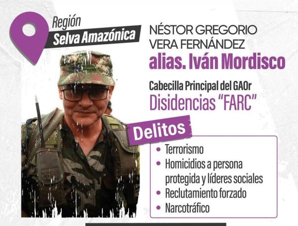 Cartel de la búsqueda de 'Iván Mordisco'.