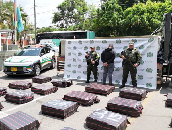 Drogas incautadas en el Valle del Cauca.