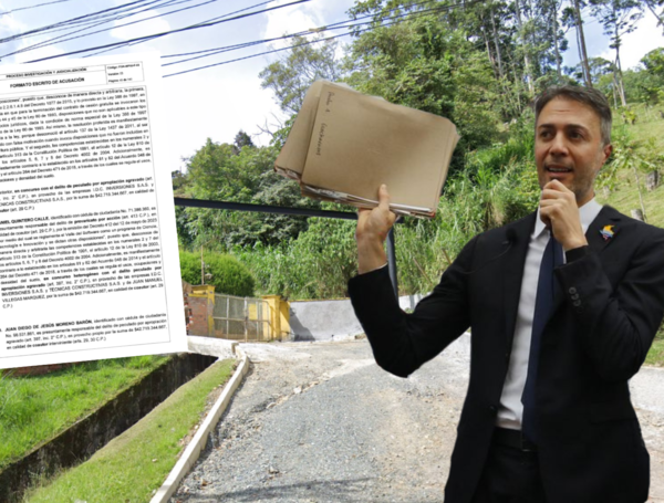 La Fiscal??a General de la Naci??n radic?? escrito de acusaci??n contra Daniel Quintero Calle y varios de sus exfuncionarios en la alcald??a de Medell??n por el caso 'Aguas Vivas'.