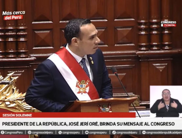 José Jerí se dirige al congreso