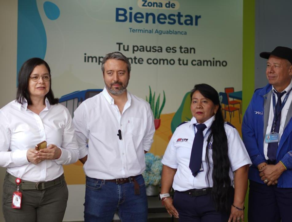 Nueva zona de bienestar en la terminal de Aguablanca de Cali.