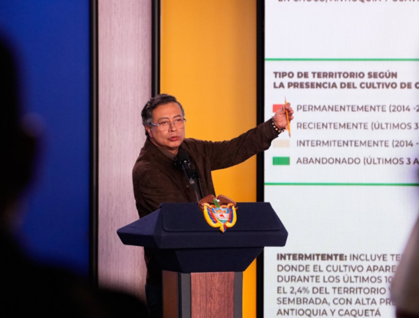 Presidente Gustavo Petro en alocución.