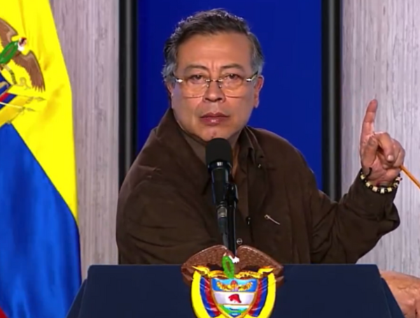 Presidente Gustavo Petro en alocución presidencial.