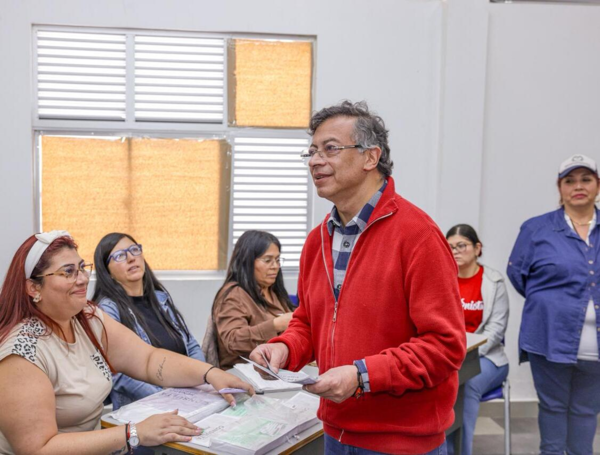 Presidente Gustavo Petro participó de la consulta del Pacto Histórico.