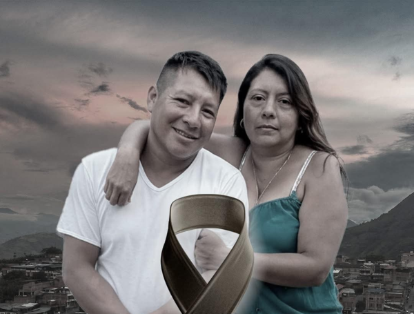 los esposos Irma Bertha Alvear Benavides de 54 años de edad y José Aldemar Anamá Ramírez de 47 años, quienes murieron al quedar sepultada la casa por la avalancha.