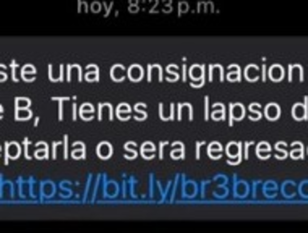 Los estafadores digitales están utilizando un mensaje de texto.