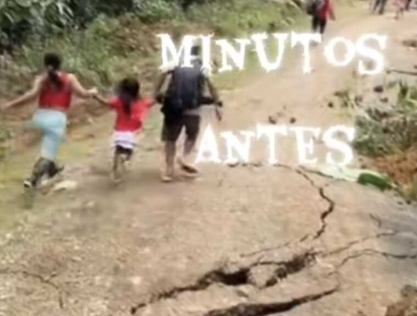 Gigantesco derrumbe en Nariño.