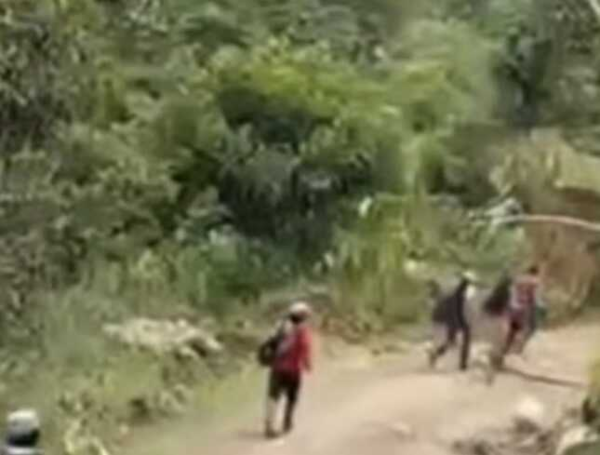 Gigantesco derrumbe en Nariño.