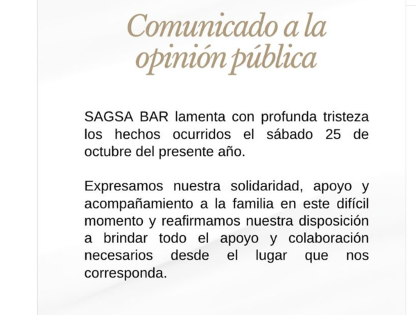 Pronunciamiento de la discoteca donde ocurrieron los retos en el caso de María José Ardila.