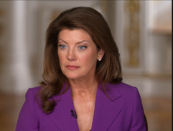 Presentadora entrevista 60 minutes trump