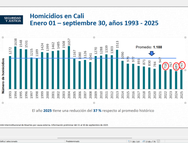Panorama de homicidios en Cali.
