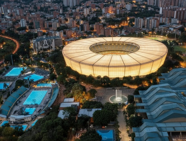El alcalde de Medellín presentó el proyecto de renovación del estadio Atanasio Girardot.