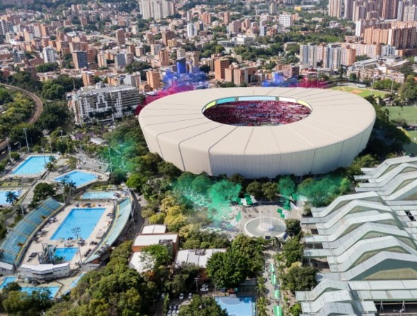 Así quedará el Estadio Atanasio Girardot de Medellín tras las obras.