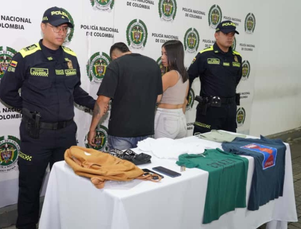 Captura de 'Nathaly' y el 'Ministro' por robo en San Bosco y otros hechos en Cali.