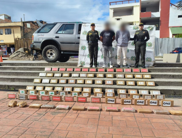 Detenidos en Nariño por drogas dentro de red transnacional en el suroccidente del país.