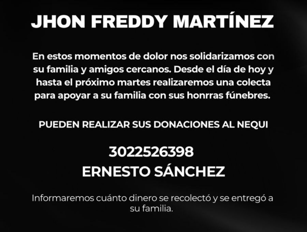 Hacen recolecta para despedir al actor santandereano