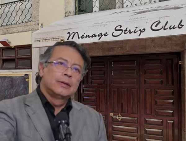 Gustavo Petro en Ménage Strip Club en Lisboa, Portugal